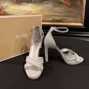 Brand New MK Silver Dress Pump, Size 5.5 and 6